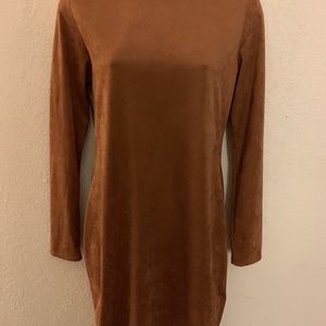 Mock suede dres
